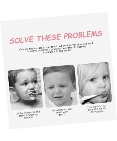 Shop FRCOLOR Pink Child Silicone Toothbrush | Portable Teeth Cleaning Brush for Kids - Buy Online on GoSupps.com