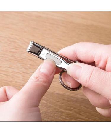 HCHGJKN Nail Clippers Nail Clippers Set Creative Nail Clippers Portable Folding Nail Clippers With Key Ring(Schwarz Oblique mouth) Oblique mouth Black - Buy Online on GoSupps.com