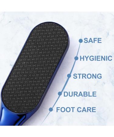 Foot Filer Foot Files for Hard Skin Callus Removal Foot File Gift Hard Skin Remover Non Slip Stainless Steel Smooth (Blue) - Buy Online on GoSupps.com