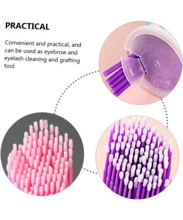DOITOOL 5 Cotton Swab Microbrushes - Eyelash Extensions Cleaning Brushes & Microswabs | Quality PVC Makeup Tools for Perfect Eyelash Care - Buy Online on GoSupps.com