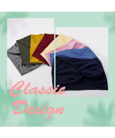 AKTVSHOW 7'' Wide Headbands for Women - 8Pack Extra Large Turban Hair Bands for Fashion, Yoga, Workout - Bright Hope Collection - Buy Online on GoSupps.com