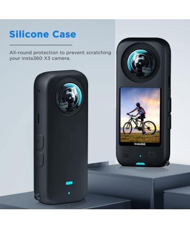 Cynova Insta360 X3 Lens Cap & Glass Protector Set - Silicone Case for Insta360 X3 Accessories - Buy Online on GoSupps.com