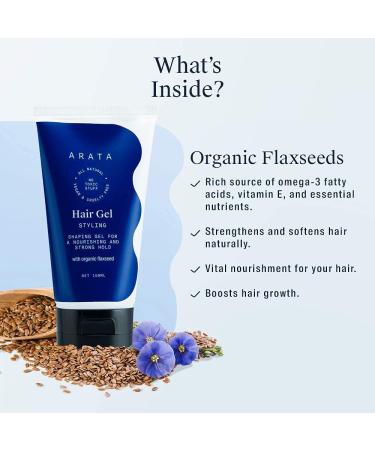 JOKE Arata Natural Curl Defining Hair Gel - Strong Hold & Nourishment with Organic Flaxseed & Olive Extracts | Vegan Cruelty-Free | 150 ml - Studio Styling for Men & Women - Buy Online on GoSupps.com