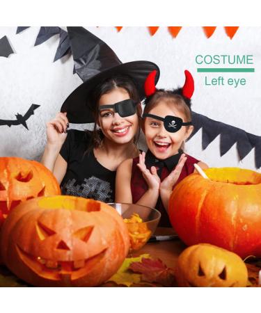 AMZVIO 2PCS Adjustable 3D Eye Patches for Adults - Soft Medical Eye Patch for Lazy Eye After Surgery & Pirate Cosplay - Black Large Size (Left Eye - Buy Online on GoSupps.com