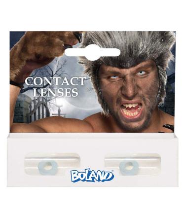 Boland 40005 - Boland colored contact lenses for 3 months werewolf white without prescription monthly lenses 2 pieces