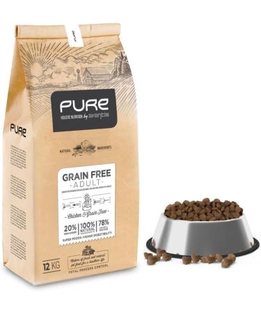 Avantis Pet Pure Grain Free Adult Dog Food for Adult Dogs of All Breeds 2 kg 100% complete and balanced food with Chicken and without cereals for dogs suffering from intolerance and - Buy Online on GoSupps.com