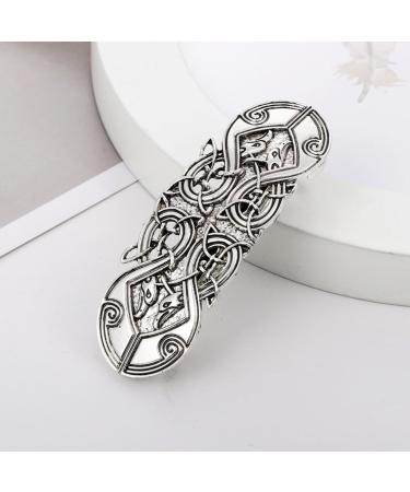 Vintage Hair Clip Knot Hair Pins Hollow Alloy Silver Hair Accessories for Women Girls Women Hair Pins - Buy Online on GoSupps.com