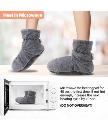 Comfheat Microwavable Booties - Feet Warmer for Cold Feet Relief, Achilles Tendinitis, Plantar Fasciitis - Deep Heat Therapy for Sore Muscles and Joints - Not Washable - Buy Online on GoSupps.com