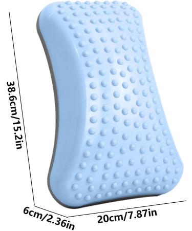 Geruwam Backrest Pillow | Ergonomic Lumbar Support & Posture Correction | Inflatable Lower Back Support Pillow - Blue (Includes Gas Needle) - Buy Online on GoSupps.com