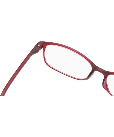 PROFLEX BluOptix Blue Light Blocking Computer Reading Glasses +0.0 - +4.0 Dioptres Black Blue&Red Unisex - Buy Online on GoSupps.com
