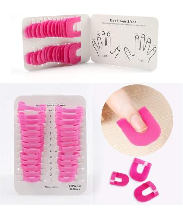 Gresunny 78pcs Nail Polish Stencil Kit - Reusable Plastic Nail Protector Shields for Anti Spill Manicure - Finger Cover Nail Art Clips Cap - Edge & Nails Protection Tools - Buy Online on GoSupps.com