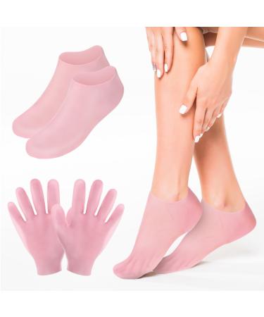 Silicone Socks and Silicone Gloves for Dry Cracked Feet & Hands Women Moisturizing Foot Socks Hand Gloves Overnight Lotion Socks Women's Spa Pedicure Foot Care Socks for Dry Feet Cracked Hand - Buy Online on GoSupps.com