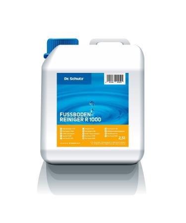 Dr.Protection floor cleaner R 1000 2.5 l |Strip -free cleaning for PVC CV linoleum rubber stone design floor and parquet |Floor cleaning agent |Soil cleaner |Vinyl floor cleaner 2.5 l (1 Pack)