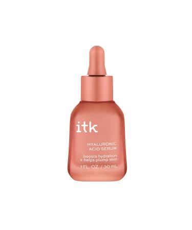 ITK Hyaluronic Acid Serum with Niacinamide & Squalane - Hydration & Plumping Anti-Aging Serum For Face - Deep Moisture Hydrating Face Serum For Sensitive + Dry Skin - Vegan + Cruelty Free 1 Fl Oz