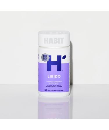 Habit Libido Supplement - Natural Aphrodisiac with Maca Ashwagandha & L-Arginine | Vegan Non-GMO 60 Capsules | Boost Energy & Performance - Buy Online on GoSupps.com