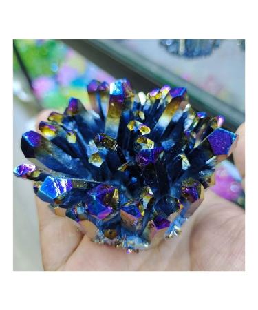 Natural Crystal Electroplate Cluster Stone RawCrystals Rock Specimen Home Decor FZUGEDRLI