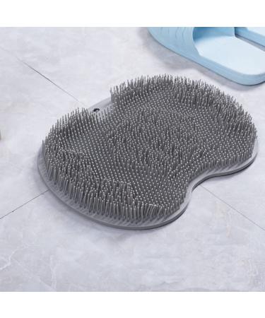 GAOYAING Foot Scrubber & Shower Massager for Men & Women - Improve Circulation, Soothe Achy Feet, Reduce Pain - Non Slip with Suction Cups - Grey - Buy Online on GoSupps.com