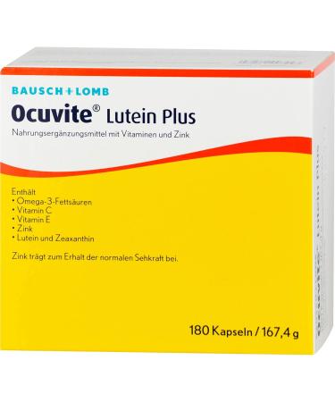 Ocuvite Lutein Plus Capsules - Premium Eye Health Supplement for Enhanced Vision | Fast International Shipping - Buy Online on GoSupps.com