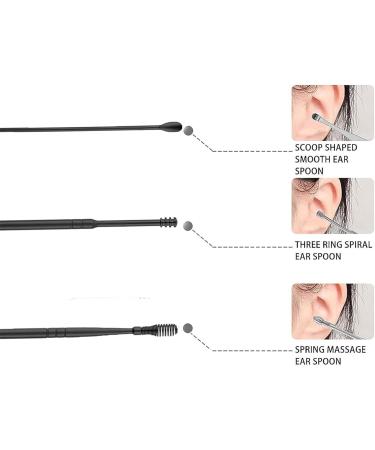 Pleteffect Ear Pleteffect Ear Clean EarWax Cleaner Tool Set The Most Professional Ear Cleaning Master Ear Cleaner Earwax Removal Tools Earwax Removal Kit Stainless Steel (Pink) - Buy Online on GoSupps.com