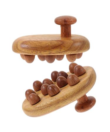 Foytoki 2 pieces massage brush wooden comb wooden massage tools wooden massage tools for back frames for small combs wooden massage tool natural comb massage comb wooden massage tools