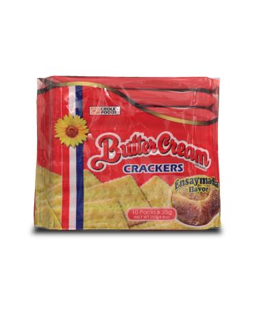 Croley Foods Buttercream Crackers - Ensaymada Flavor 8.8 oz (250g) 10 Count Ensaymada 8.81 Ounce (Pack of 1)