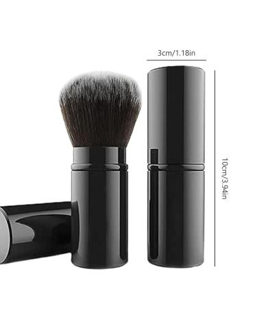 Retractable Blush Brush - 4 Inch Travel Bronzer Brush with Cover | Portable Makeup Brushes for Flawless Application - Buy Online on GoSupps.com