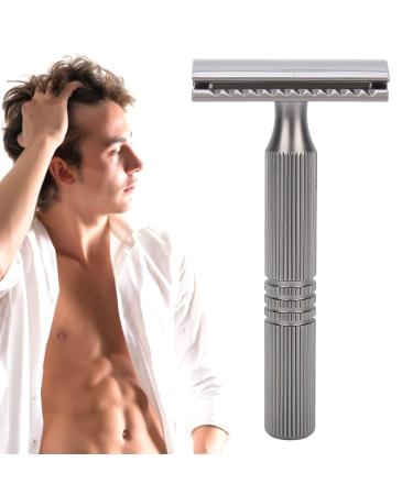 Buy Professional Men's Alloy Retro Razor | Classic Portable Ergonomic Safety Razor - Washable & Blade-Free - Buy Online on GoSupps.com