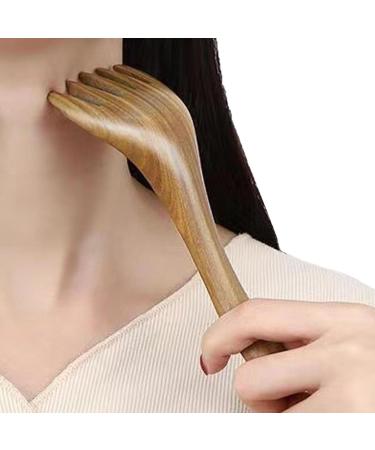 Vllold Wooden Head Massager - Multi-Purpose 5-Claw Device for Hair Growth Neck & Leg Relief Portable & Durable - Buy Online on GoSupps.com