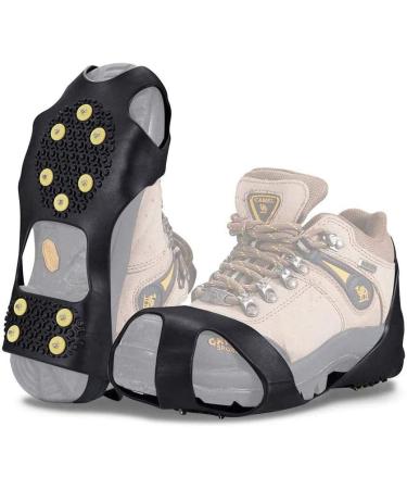 10-Stud Ice Cleats Shoe Spikes - Slip-On Crampons for Winter Outdoor Sports & Climbing - International Shipping Available - Buy Online on GoSupps.com