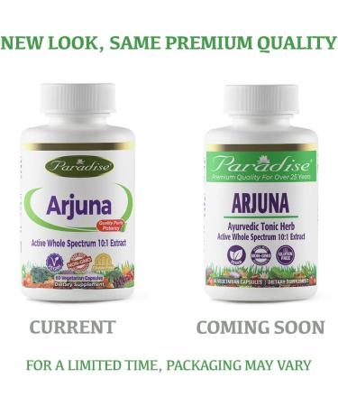 Buy Paradise Herbs Arjuna - 60 Vegetarian Capsules for Heart Health - Buy Online on GoSupps.com