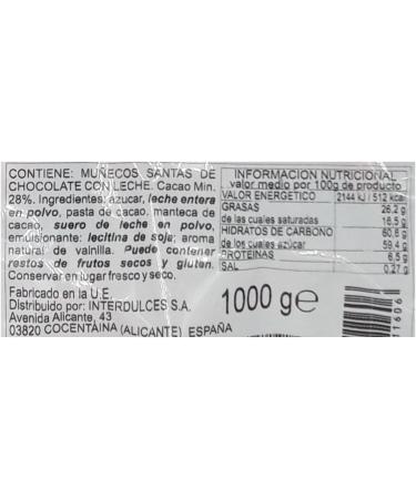 Santa Claus Santa Claus Papa Noel with 1000g milk chocolate - Buy Online on GoSupps.com