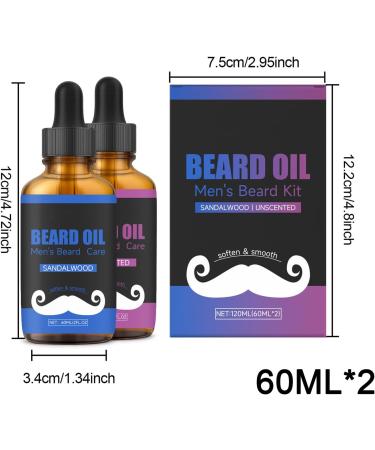 L'huile barbe pour la croissance de la barbe | Lot de 2 huiles pour le soin de la barbe apr s-shampoing pour le soin des cheveux pour le rasage de nuit la douche le voyage l'utilisation - Buy Online on GoSupps.com