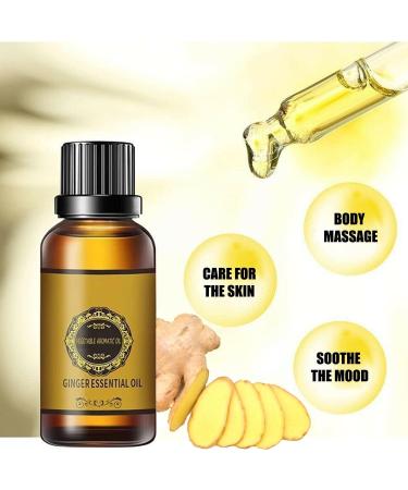 10 Pack Ginger Oil for Lymphatic Drainage - Natural Massage Oil & Aroma Essential Oil - Buy Online on GoSupps.com