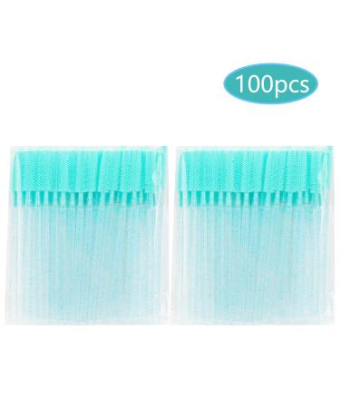 100 Pcs Silicone Mascara Wands Disposable Eyelash Brushes | Lash Extension Applicators Kit (Crystal Blue/Mint Green) - Buy Online on GoSupps.com