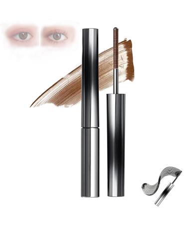 Noir Iron Wand Mascara 3D Curling Eyelash Iron Mascara Iron Wand Mascara Metal Wand Mascara Metal Wand Waterproof Mascara Lengthen Eyelashes Long Lasting No Flaking No Clumping Waterproof