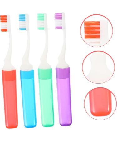 Buy Gogogmy Travel Toothbrush Set - 4 Foldable Outdoor & Camping Brushes for Adults & Kids - Buy Online on GoSupps.com