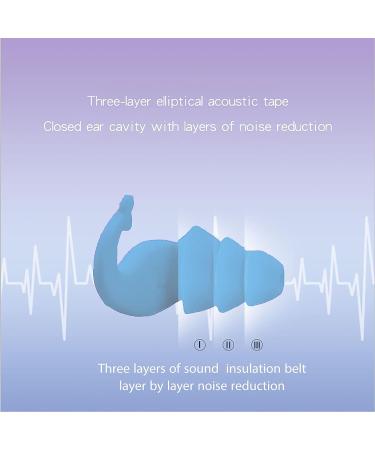 Blue Noise-Cancelling Earplugs for Small Ear Canals - Anti-Snoring & Noise Reduction - Super Soft Loop Design - Buy Online on GoSupps.com