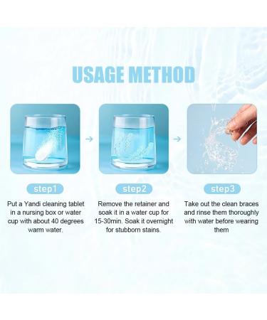 Retainer Cleaning Tablets | 30 Count Fresh Braces & Denture Cleaner | Effective Mouth Protection - Buy Online on GoSupps.com
