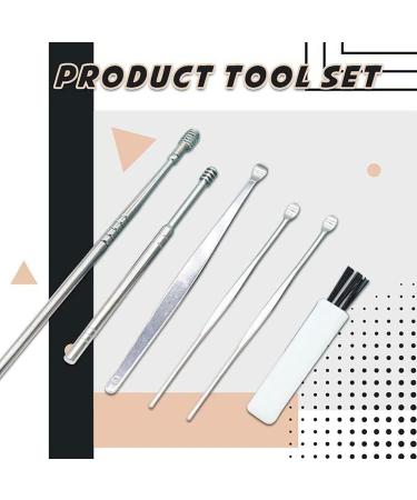 Spring Ear Wax Cleaner Tool Set - 6pcs Ear Pick & Earwax Removal Kit - Buy Online on GoSupps.com