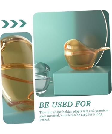 HOMSFOU 4 Pcs Bird Jewelry Box Handmade Blown Glass Figurine Crystal Bird Figurine Glass Clear Ornaments Jewelry Case Bracelet Miniature Holder Desktop Storage Jar Animal Travel The Bird - Buy Online on GoSupps.com