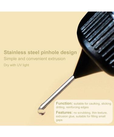 Rhinestone Glue Gel with Tip | Nail Gems and Rhinestones Gel Glue Professional Needle Pinhole Design Manicure Tools Glue Tip for Gaps Rhinestones Adhesive Sealing Littryee - Buy Online on GoSupps.com