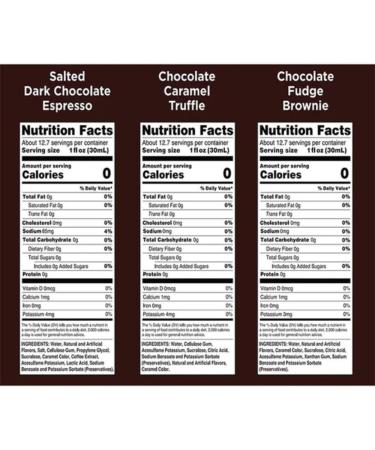 Jordan's Skinny Syrups Trio Chocolate Collection | Fudge Brownie | Caramel Truffles | Salted Dark Chocolate Espresso | Jordan's Skinny Syrups Zero Sugar 3 x 375ml - Buy Online on GoSupps.com