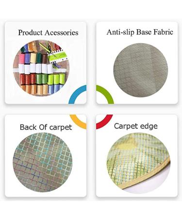 20x20 Inch DIY Hook Rug Kit - Flowers Kids Room Carpet - Buy Online on GoSupps.com