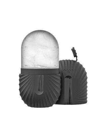 Silicone Ice Roller Mold to Reduce Puffiness & Face Lifting Oval Shape Ice Balls Mold Leak Proof Face Massage Roller for Skin Care Women Beauty Tool Puffiness Pain Relief Cold Therapy Ice Cup Black