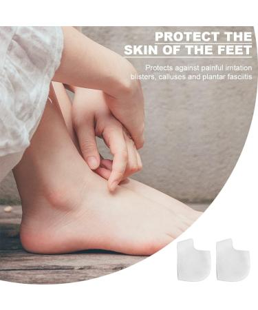 2 Pairs Silicone Gel Heel Socks - Cracked Foot Skin Care Pressure Relief & Pain Reduction - 4 Pieces - Buy Online on GoSupps.com