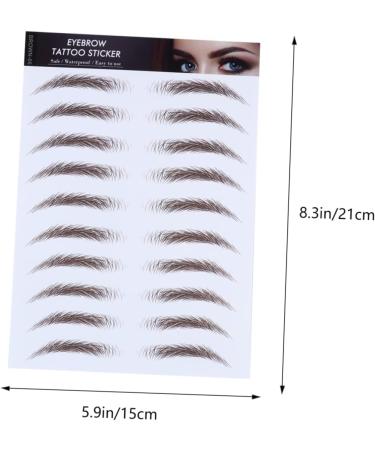 Hemoton 4pcs Eyebrow Stickers Brow Stickers Eyes Transfer Stickers Water Transfer Paper with Soy Ink Modify - Buy Online on GoSupps.com