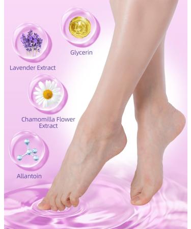 4 Pairs Foot Peel Mask Skin Exfoliating Foot Masks Cracked Feet Callus Dead Skin Remover - Feet Peeling Mask for Soft Feet Scent of Lavender (L count 4) L 4.0 - Buy Online on GoSupps.com