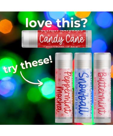 Delight Naturals Merry Christmas JUMBO Lip Balm - Candy Cane - Buy Online on GoSupps.com