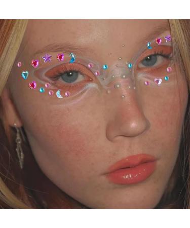 NOOEPC Self-Adhesive Face Gems Stickers - Rhinestone Festival Accessories for Makeup Kids & Women | Eye Jewels & Hair Gems - Buy Online on GoSupps.com