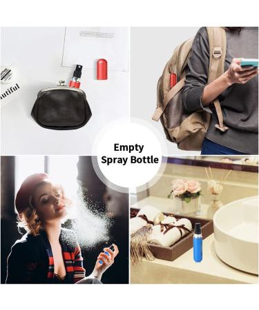 Portable 5ml Mini Perfume Atomizer Bottles - 4 Pack | Refillable Spray Bottles for Travel - Buy Online on GoSupps.com